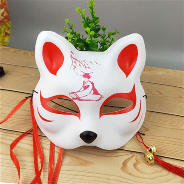 

new japanese private mask hand-painted cat natsume's book of friends half face mask halloween cosplay p props