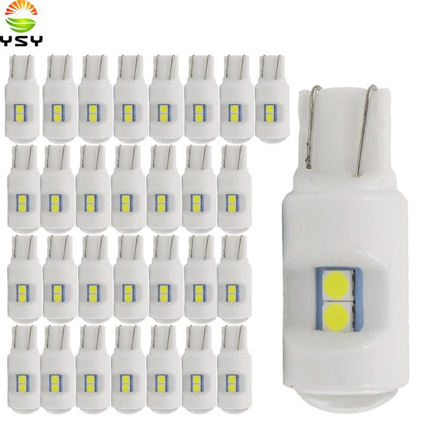 

ysy 30x ceramic car interior led t10 3030 6smd w5w 168 wedge door instrument side bulb lamp car light plate light pink 12v