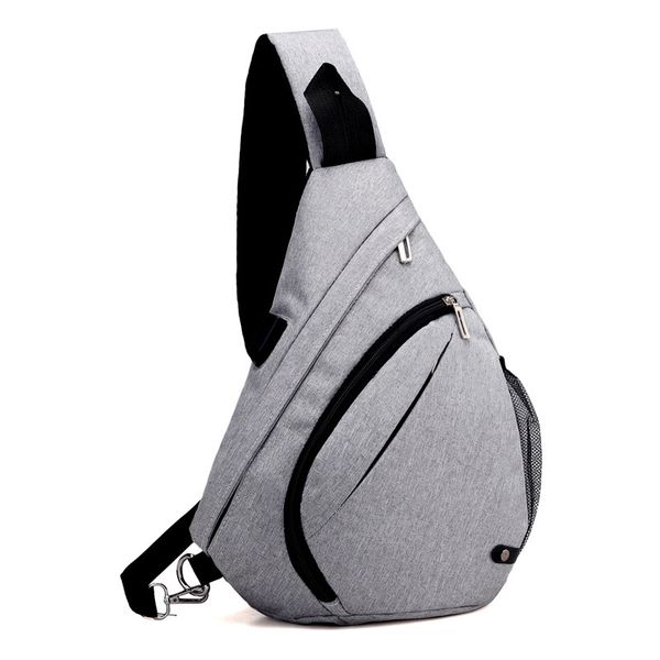 

new large-capacity men high-grade fabric shoulder triangle bag korean version of the drop bag to increase the chest