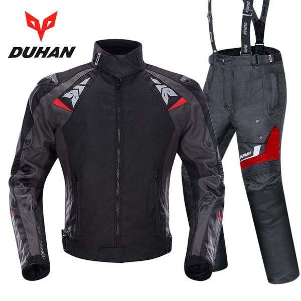 

1set men motocross protector motorcycle body armor racing cloths warm waterproof coat motorcycle jacket and pants
