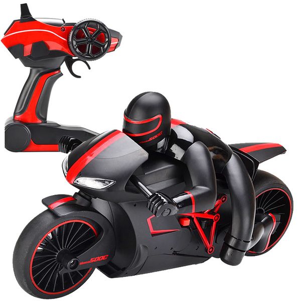 ZC Ferngesteuertes Autospielzeug, Hochgeschwindigkeits-Motorrad-Stuntauto, cooler Drift, LED-Lichter, Multiplayer-Sport, für Kindergeburtstags-Weihnachtsgeschenke