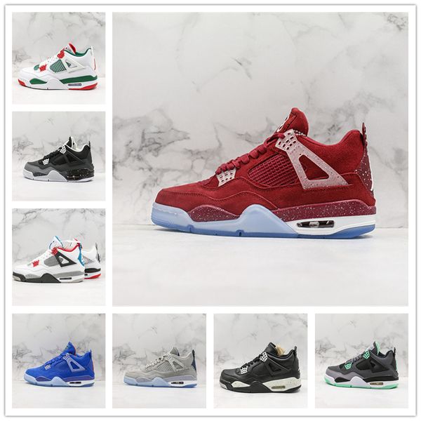 

2020 air black nakeskin jordan retro basketball shoes 4 nero fiba what the cool grey bred cat money wings 4s mens sports sneakers