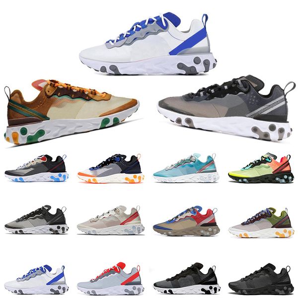 

2020 element 55 react 87 mens trainers undercover x orange peel tour yellow royal tint moss reacts vintage chaussures running shoes sneakers