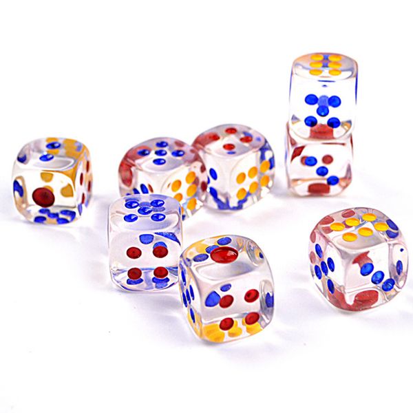 

2pcs многогранный 20мм dice игры dungeons dragons акриловая круглый угловой dice переносные настольные игры с кубиком для взрослых игрушки, Black