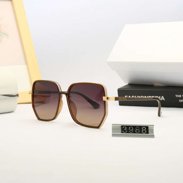 

summer woman sunglasses brand mens womens sunglasses jim 3988 5 color option with box, White;black
