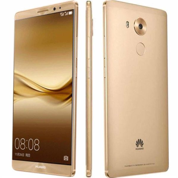 Оригинальный Huawei Mate 8 4G LTE сотового телефон 3GB ОЗУ 32 Гб ПЗУ Кирин 950 окт Ядро Android 6.0 дюйма HD 16.0MP отпечатки пальцы ID смарт-мобильный телефон