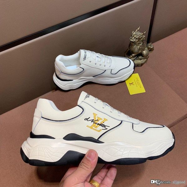 

2020 new luxury designer men's high-end leather shoes embroidered upper sheepskin lining non-slip outsole lightweight and comfortable s