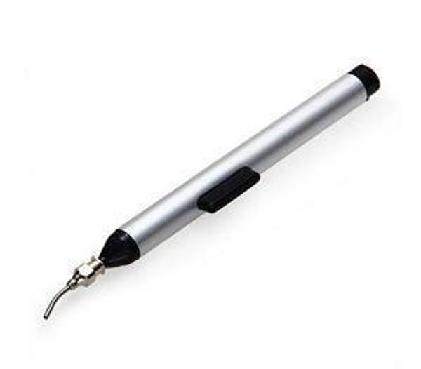 

new ic smd easy pick picker up vacuum sucking pen with 3 suction headers wriing vacuum sucking pens for teenager, Black;red