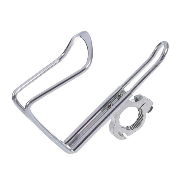 

aluminum alloy motorcycle bike bicycle water drinks bottle cage holder bracket - silver pet supplies home garden