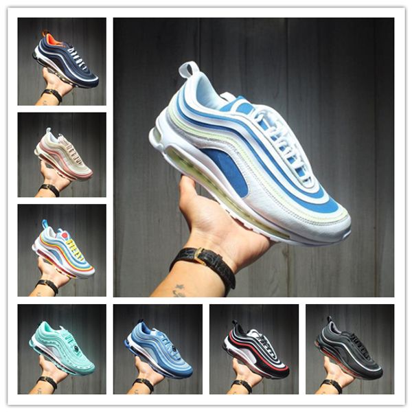 

2020 new designer shoes 97s have a good day running shoes se gs metallic gold silver bullet tab men women shoes sneakers 5.5-11