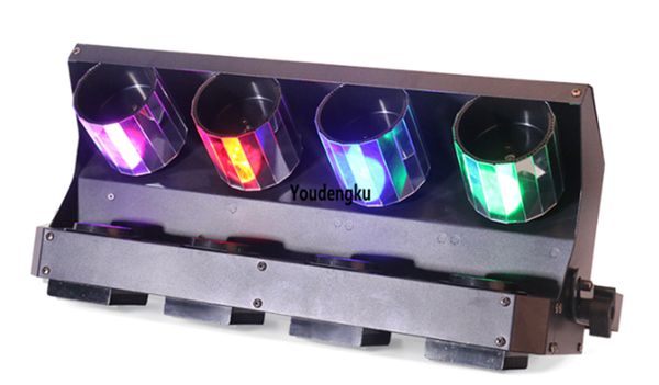 4 stücke China Fabrik Heißer Verkauf Hohe Qualität Bühne DJ Lichter 4 Köpfe 10W RGBW LED Pocket Scanner Bühnenbeleuchtung für Party Nachtclub