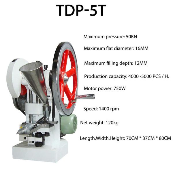 

swansoft tdp-5t single charging press for candy