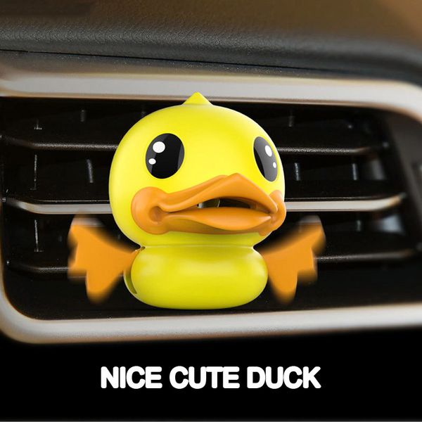 

air freshener car interior air outlet cartoon duck funny design auto fragrance perfume automobiles diffuser smell accessories x1401
