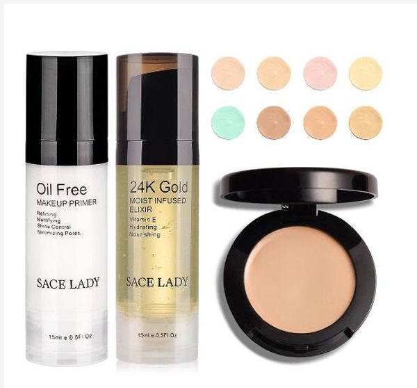 

sace lady cream concealer cream oil primer makeup set