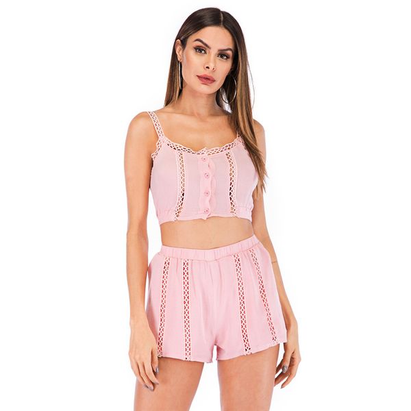 

two piece lace strap short jumpsuit women hollow out patchwork playsuit summer romper 2019 off shoulder backless body overalls, Black;white