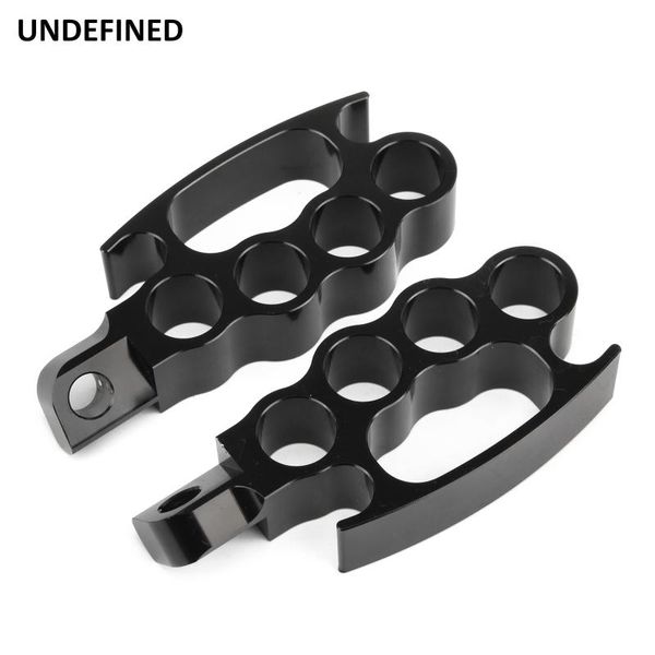 

motorcycle flying knuckle foot pegs control footpegs cnc footrests pedal for xl softail road king dyna fat bob fxdf black
