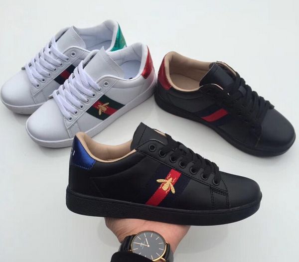 

2019 Новый Ace Вышивка Маленькая Пчелка Маленькие Белые Туфли Мода G Мужчины Женщины