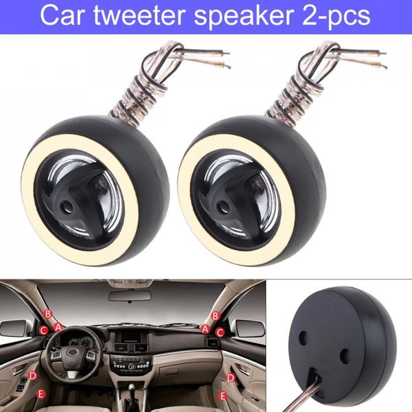 

1pair 150w 25mm universal high efficiency mini dome car tweeter speakers for car audio system