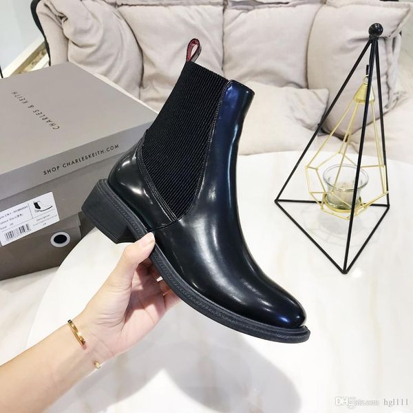 

star with the same paragraph leather strap handsome british wind in the tube martin boots 2019 autumn new waterproof boots