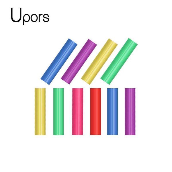

8pcs food grade silicon tips for 6mm stainless steel straws anti-scald cold straw cover multicolored straw caps