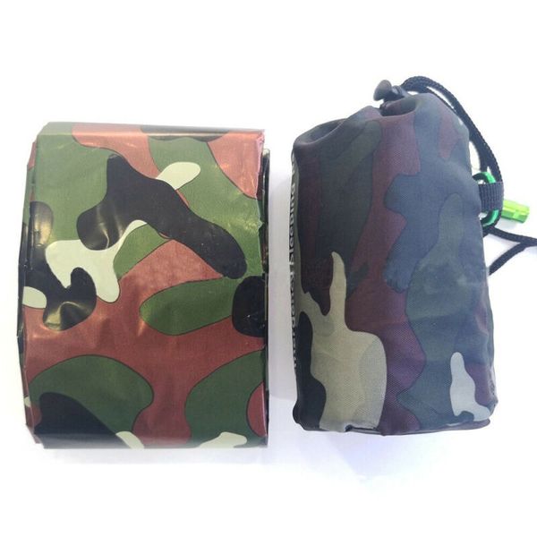 

camouflage sleeping bag tent thermal waterproof outdoor survival hiking camping compression designed