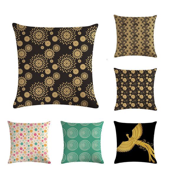 

геометрическая серия подушка обложка home decor подушка дело houseware бросьте наволочки льняные площадь 45x45cm подушка cojines zy444