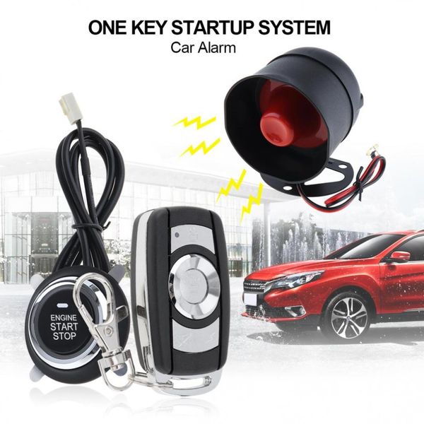 

universal car alarms system remote start sengine system with auto central lock and keyless entry 5a with key