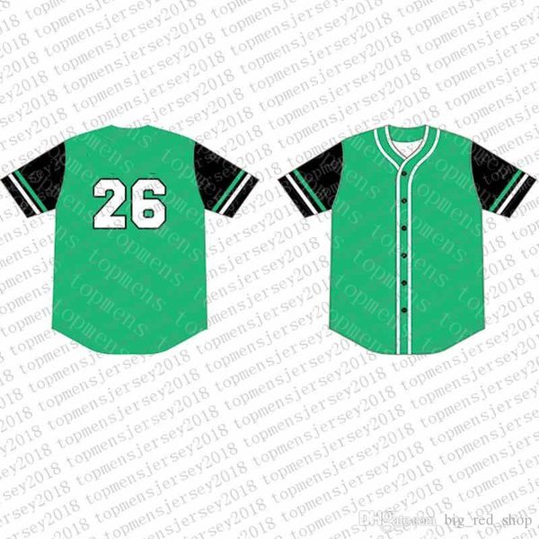 

Top Custom Baseball Jerseys Mens Embroidery Logos Jersey Free Shipping Cheap wholesale Any name any number Size M-XXL 45