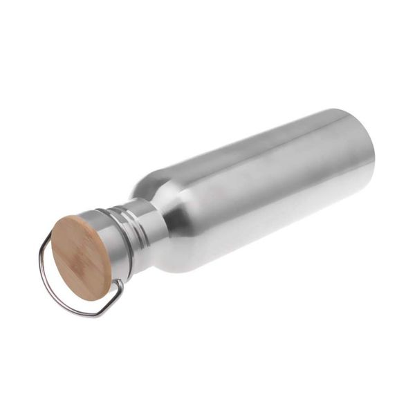

stainless steel water bottle sports bottle 750ml drink holder for fitness, camping