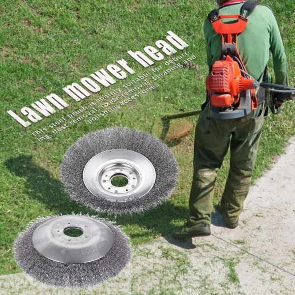

garden trimmer head grass brush removal grass steel wire trimmer weeding head rusting brush cutter for lawnmower