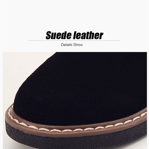 

sts brand 2020 new spring flat women's shoes suede leather casual shoes low heel black women's shoes flat loafers jazz oxford y200