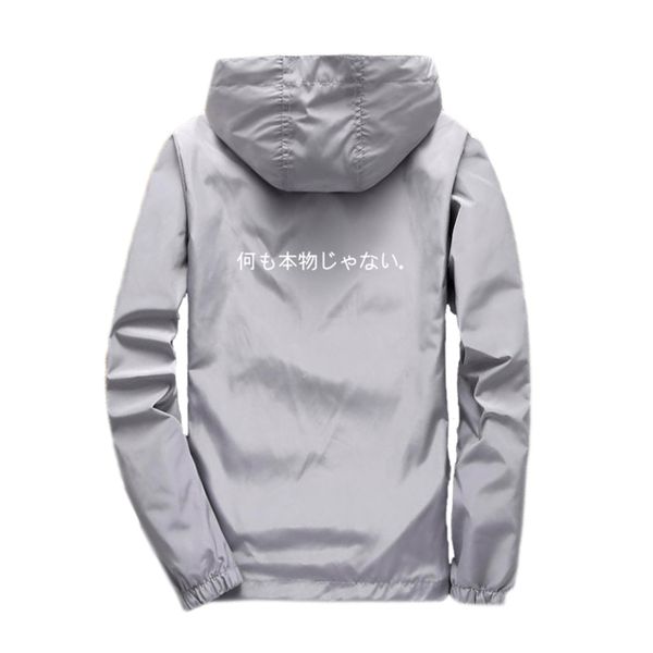 

quality brand men jacket 2020 autumn male hip hop streetwear men zipper sweatshirts nothing is real mens windbreaker coats 4xl, Black;brown