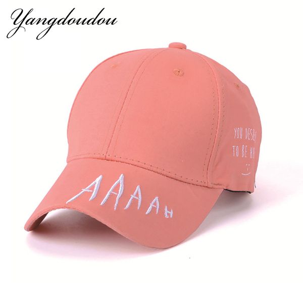 

summer embroidery snapback hat brand new cotton letter a print women baseball cap casual accesorios para el cabello, Blue;gray