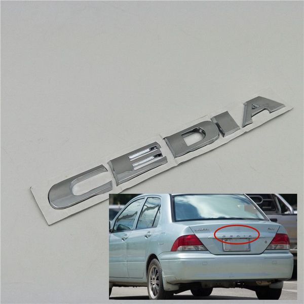 

for mitsubishi lancer cedia emblem rear trunk tail logo car stickers