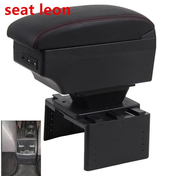 

for seat leon armrest box central store content box
