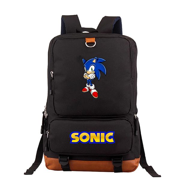 

cool sonic the hedgehog backpack teens boys girls bags fashion casual rucksack men women travel knapsack