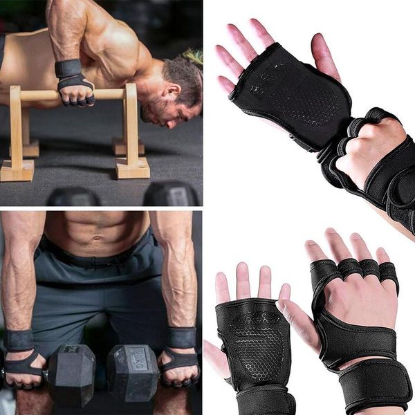 

fitness pressure non-slip gloves weightlifting hard finger half finger gloves fitness palm protector with support wrist cover