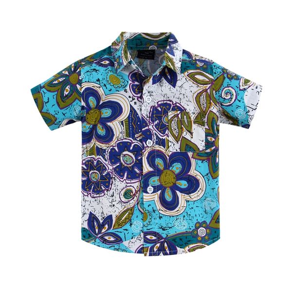 

cotton 100% floral shirt hawaiian shirt aloha shirt for boy T1501