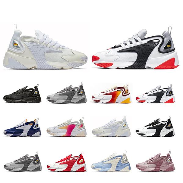 

2019 rainbow white red zoom 2k m2k men's running shoes tekno race red royal blue dark grey men women sports sneaker