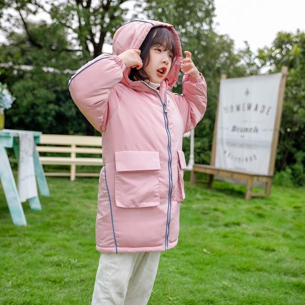 

winter thicken windproof warm kids coat girls jacket children outerwear kids clothes boys jackets for 3-10 years old, Blue;gray