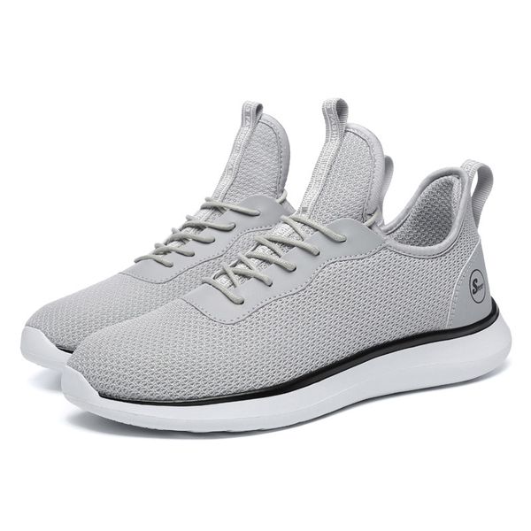 

running shoes for men women triple black white grey navy blue mens trainers sports sneakers homemade brand made in china size 3944, White;red