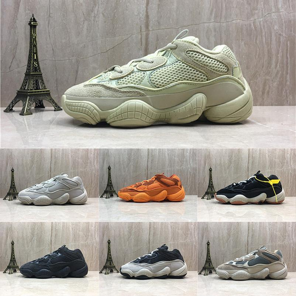 

wave runner blush desert rat salt sneakers yeezy yeezys super moon yellow running shoes kanye west mens women sports shoes, Black