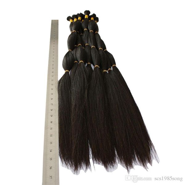 Raw Unprocessed Virgin Remy Human Hair Material For Braiding