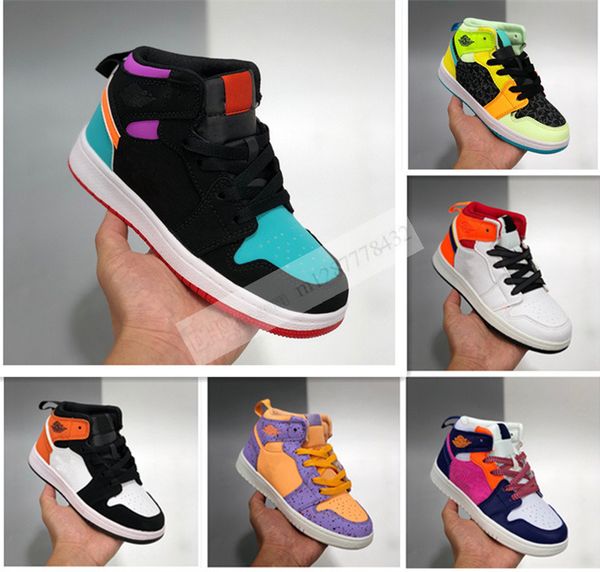 

children 1s basketball shoes boys girls sneaker pine green game royal shadow chicago bred melody mid multi-color kids shoes 10c-3y