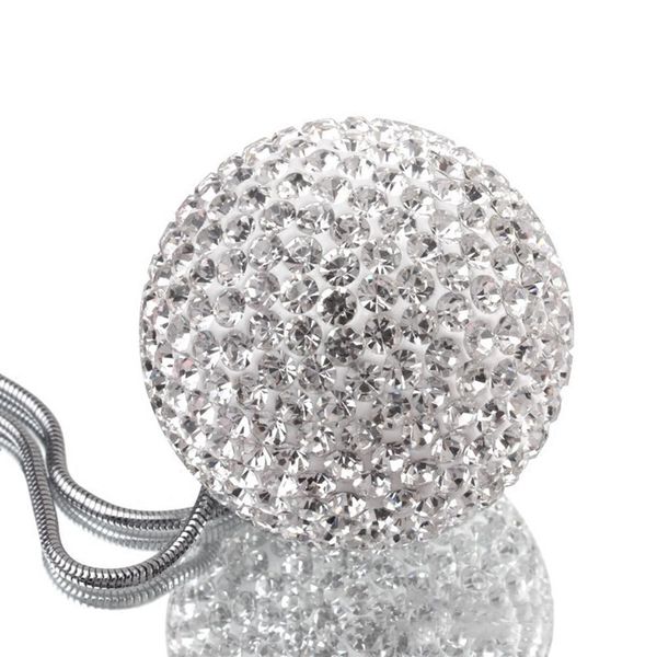 

car pendant diamond crystal ball automobile decoration charm auto interior rear view mirror suspension ornament lucky pendant