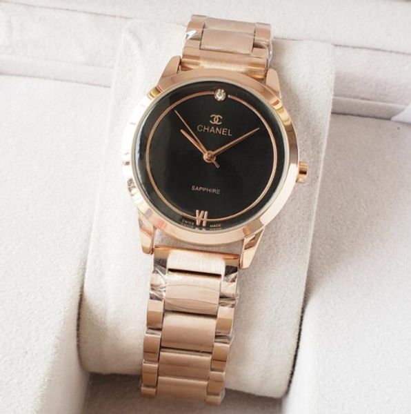 

2020 women chanel&#13 watch luxuryhigh qulity fashion quartz ladies rhinestone bracelet dz watch female feminino, Slivery;brown