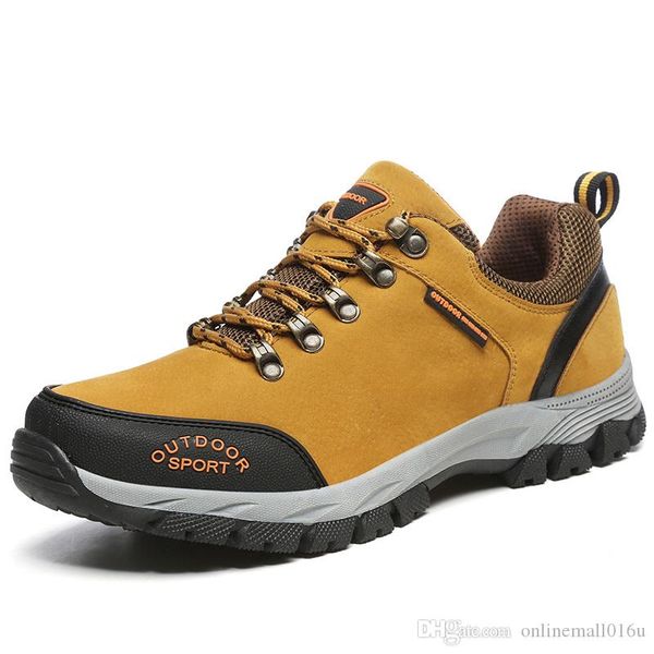 

shoes men outdoor anti-skid trekking tourism winter for men lightweight shock absorption tactical boots, Black