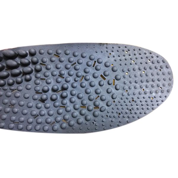 

1 pair massage insoles negative ion acupressure feet care breathable insole bvn66, Black