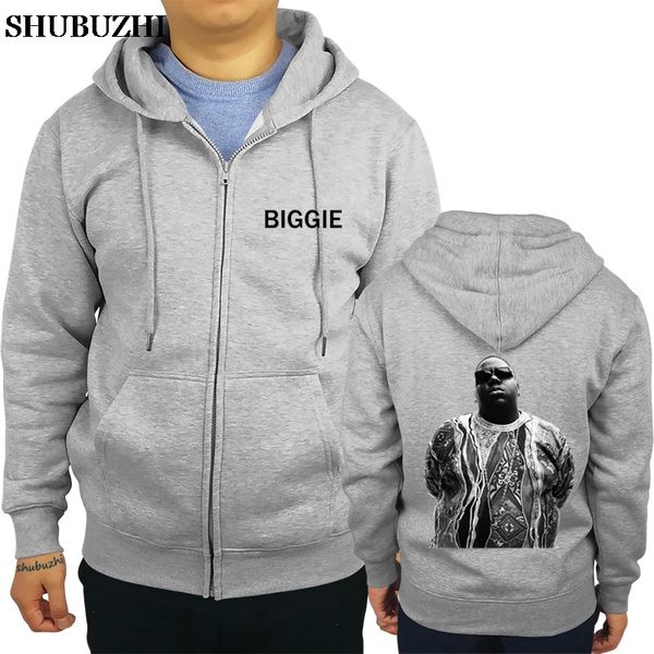 

men personality zipper sweatshirt male hoody tracksuit biggie small hip hop tupac lil gangsta rapper s og mens, Black