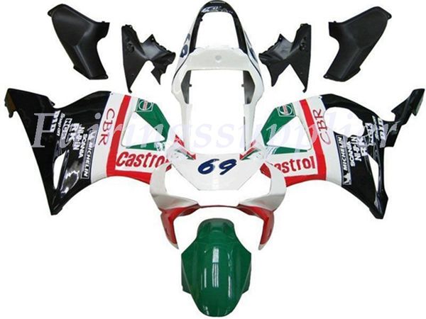 

new (injection molding) abs fairing kits fit for honda cbr954rr (2002 2003) cbr954rr 02 03 fairings set black white red dark green